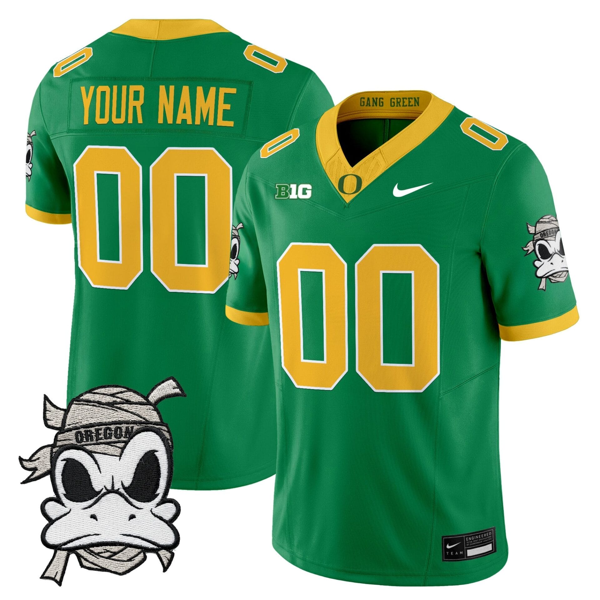 Oregon Ducks 2025 "Mummy Duck" Vapor Limited Custom Jersey - All Stitched - Image 5