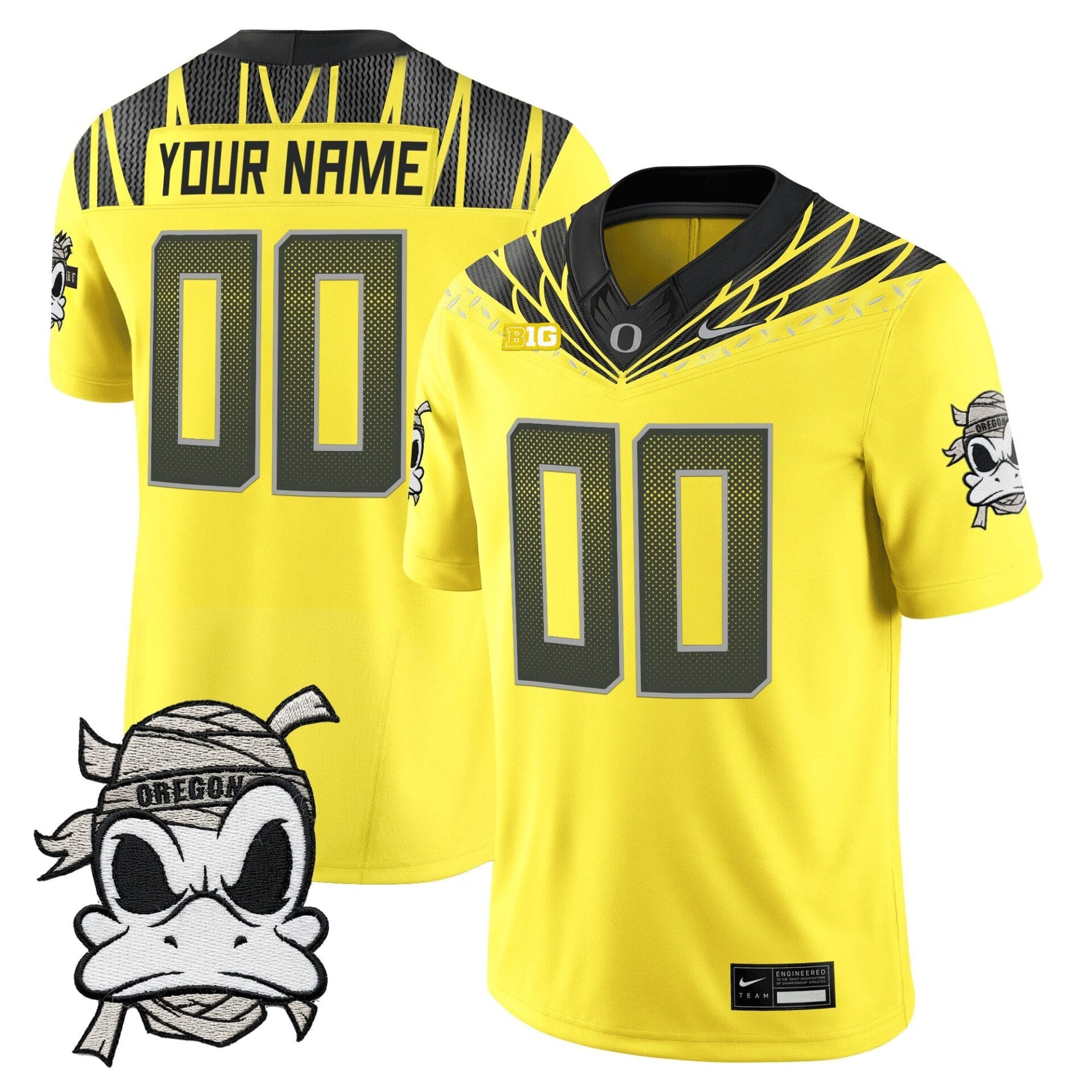 Oregon Ducks 2025 "Mummy Duck" Vapor Limited Custom Jersey - All Stitched - Image 4