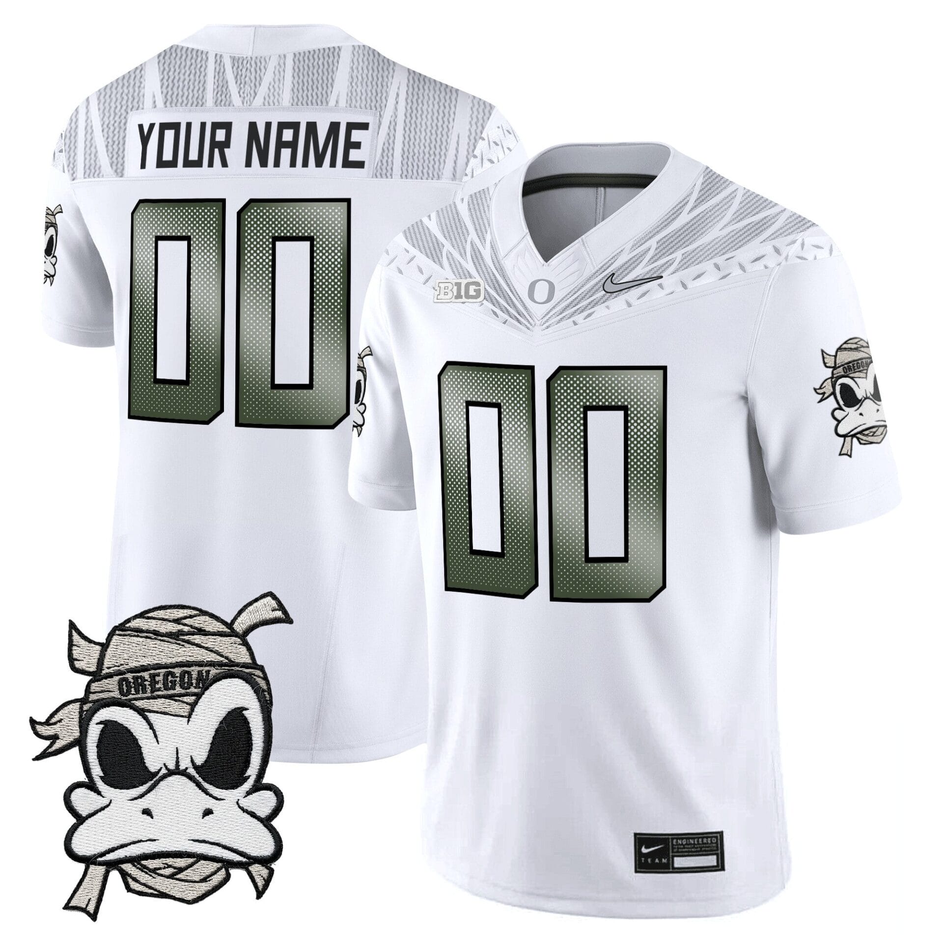 Oregon Ducks 2025 "Mummy Duck" Vapor Limited Custom Jersey - All Stitched - Image 2