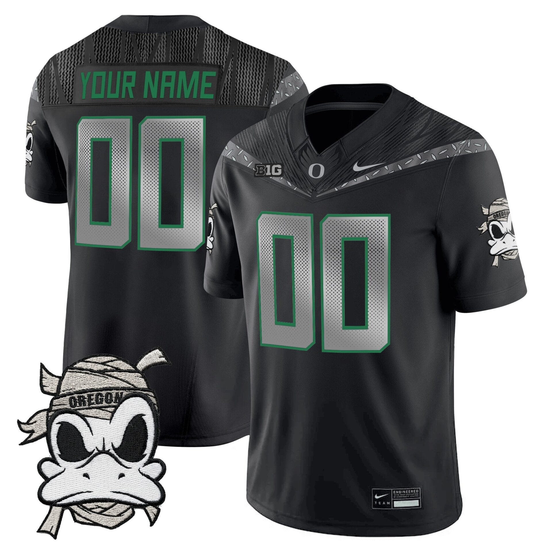 Oregon Ducks 2025 "Mummy Duck" Vapor Limited Custom Jersey - All Stitched - Image 3