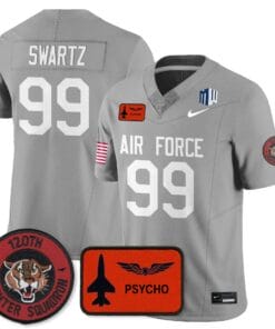 Alternative view of Aidan Swartz Jersey #99 Air Force 2025 Honor F-16 Stitched