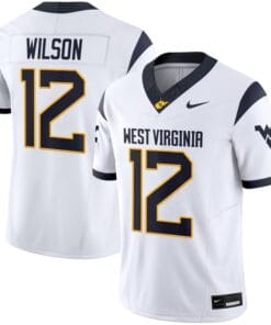 Alternative view of Anthony Wilson Jr Jersey #12 West Virginia Mountaineers 2025 Stitched