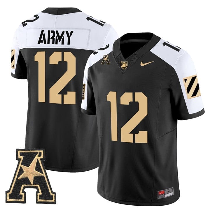 Army Jersey #12 Army Black Knights 2025 Vapor Limited Stitched - Image 9
