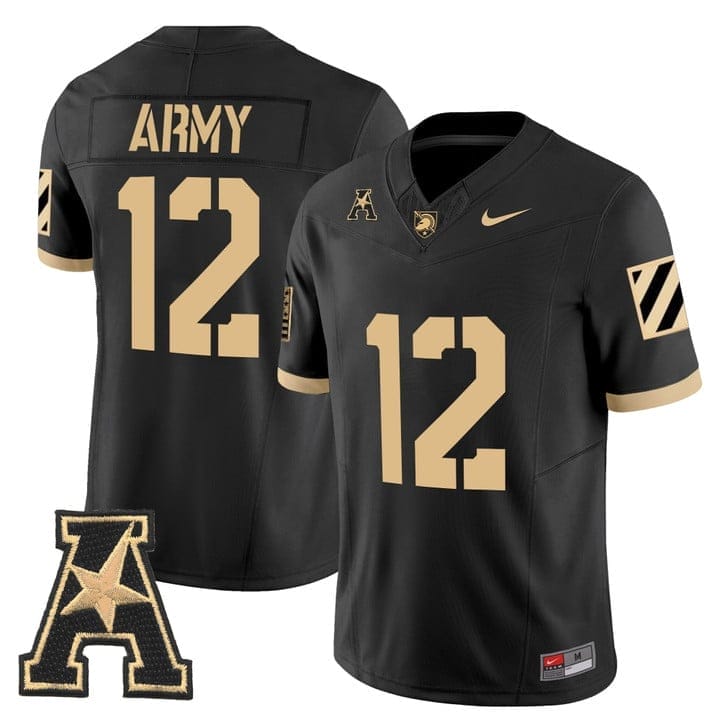 Army Jersey #12 Army Black Knights 2025 Vapor Limited Stitched - Image 10
