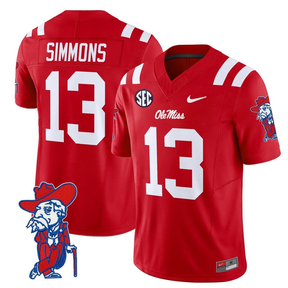 Austin Simmons Jersey #13 Ole Miss Rebels 2025 Limited V2 Stitched - Image 3