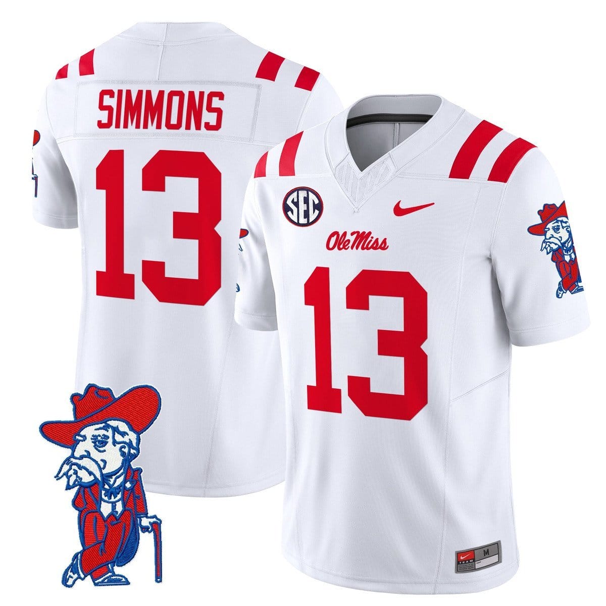 Austin Simmons Jersey #13 Ole Miss Rebels 2025 Limited V2 Stitched - Image 2
