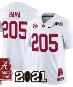 Alternative view of Bama Jersey #205 Alabama 2021 CFP National Championship Alabama Map