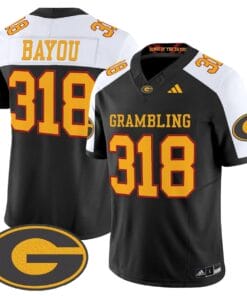 Alternative view of Bayou Jersey #318 Grambling Tigers 2025 Vapor Limited Stitched