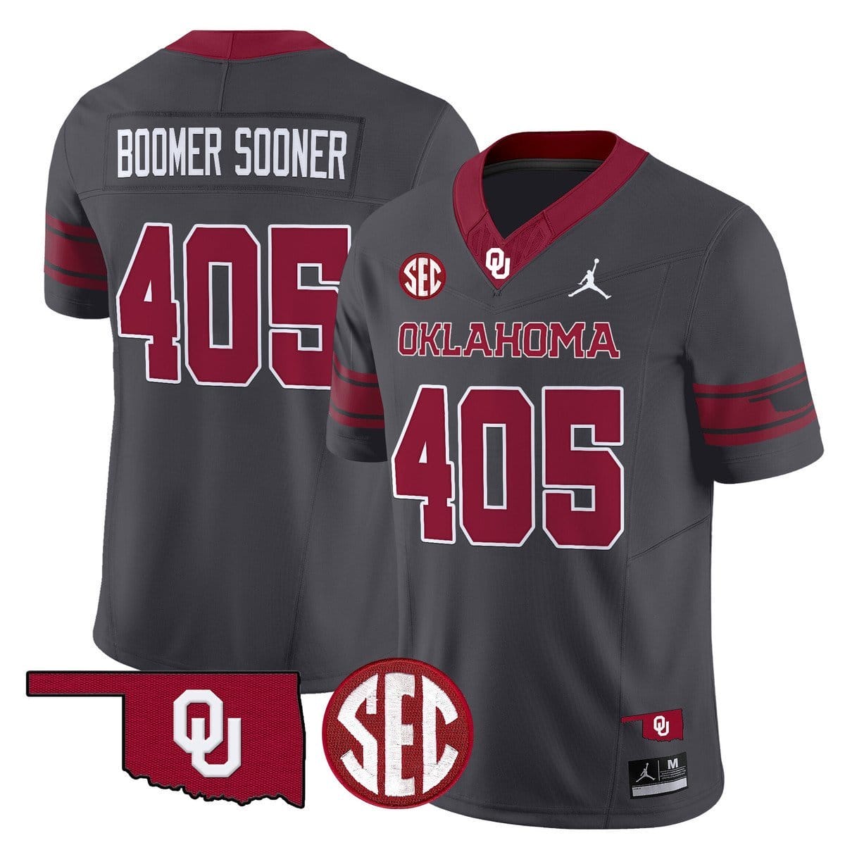 Boomer Sooner Jersey #405 Oklahoma Sooners 2025 Limited Stitched - Image 3