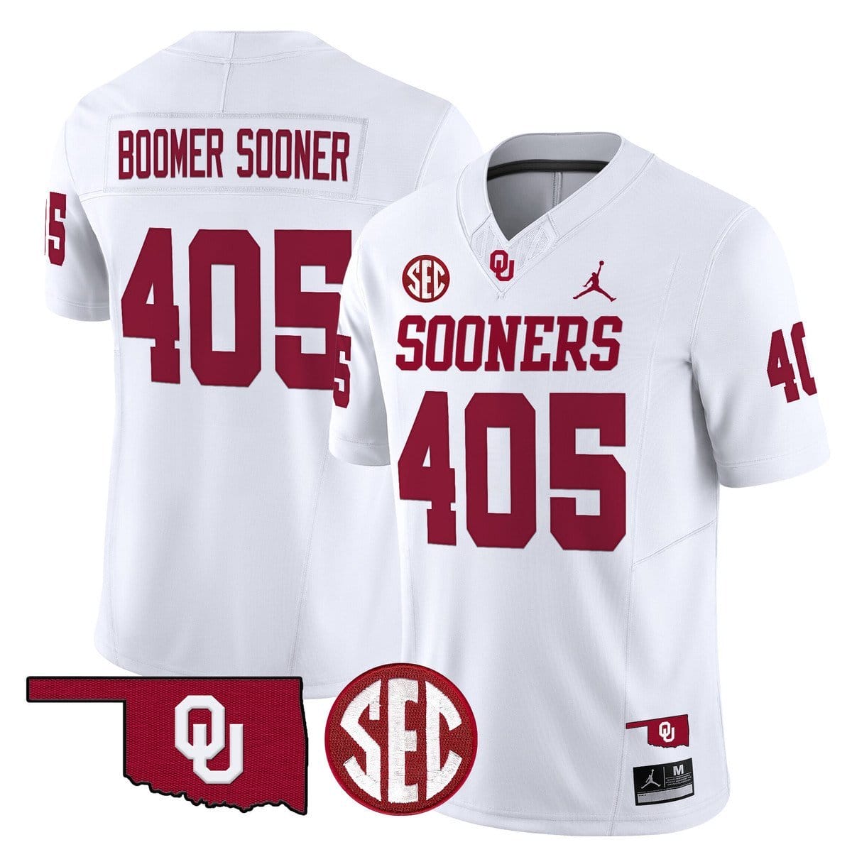 Boomer Sooner Jersey #405 Oklahoma Sooners 2025 Limited Stitched