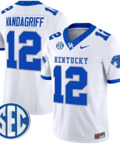 Alternative view of Brock Vandagriff Jersey #12 Kentucky Wildcats 2025 Limited Stitched