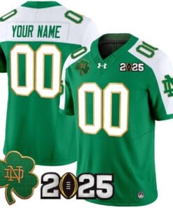 Custom Notre Dame Jersey Name, Number 2025 CFP Final Patch V3 Stitched