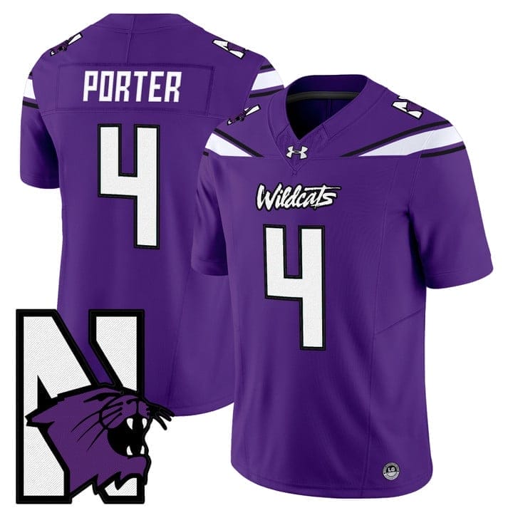 Cam Porter Jersey #4 Northwestern Wildcats Honoring 95 Vapor Limited Stitched - Image 3