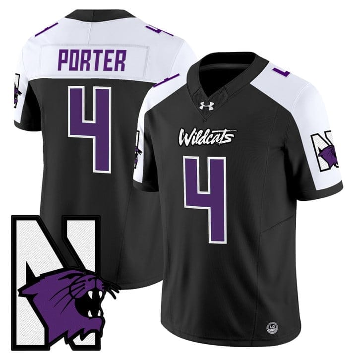 Cam Porter Jersey #4 Northwestern Wildcats Honoring 95 Vapor Limited Stitched - Image 2