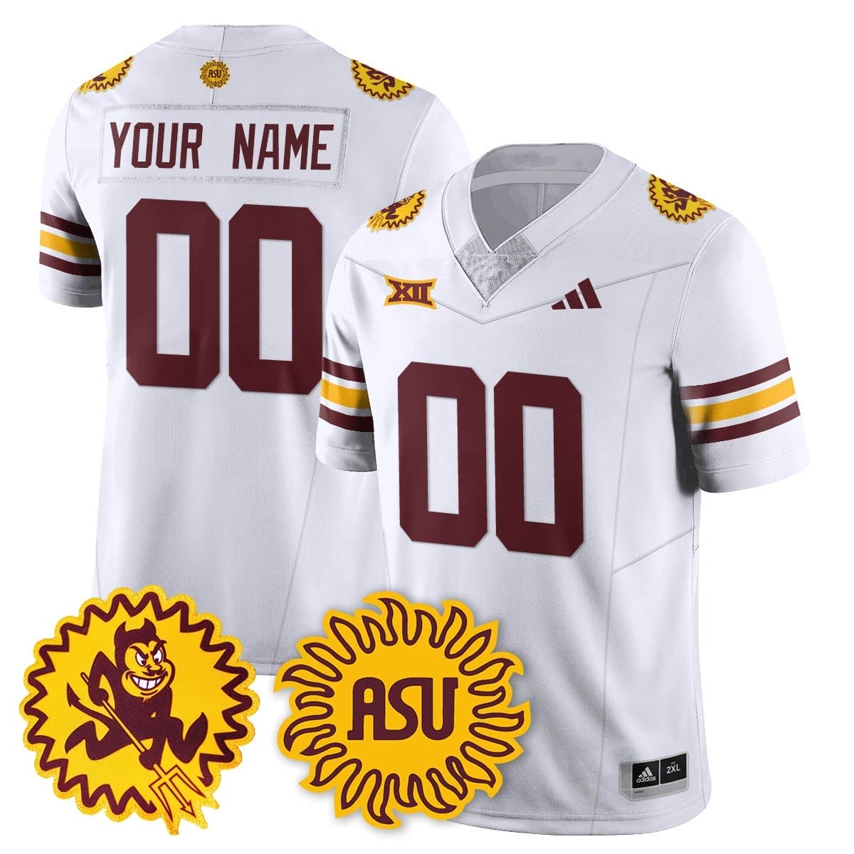 Custom Arizona State Sun Devils Jersey 1975 Throwback Uniform Stitched - Image 2