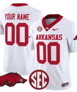Alternative view of Custom Arkansas Razorbacks Jersey Name, Number Limited Stitched