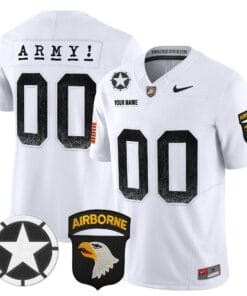 Alternative view of Custom Army Black Knights Jersey 2025 Screaming Eagles Stitched