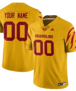 Alternative view of Custom Grambling State Football Jersey 2025 Special Stitched