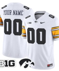 Alternative view of Custom Iowa Hawkeyes Jersey Name, Number  2025 Limited Stitched