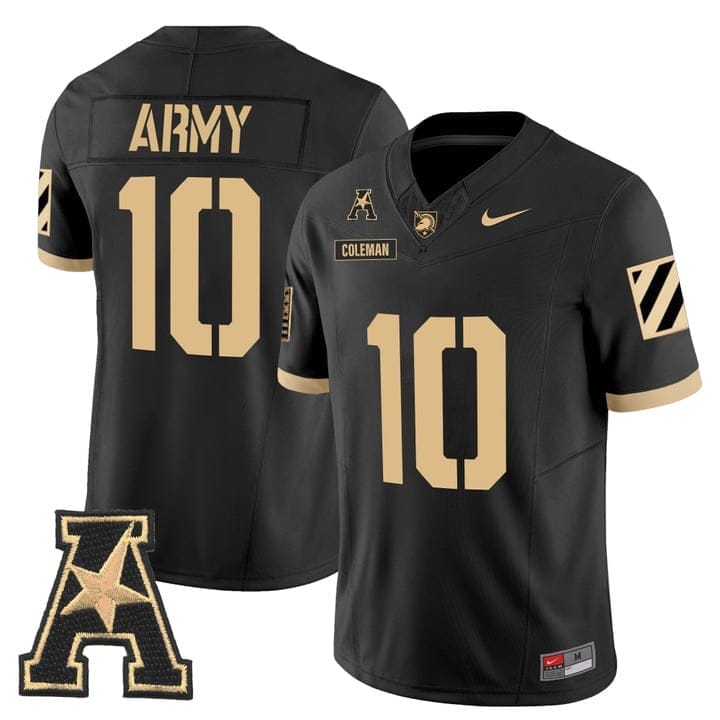 Dewayne Coleman Jersey #10 Army Black Knights 2025 Vapor Stitched