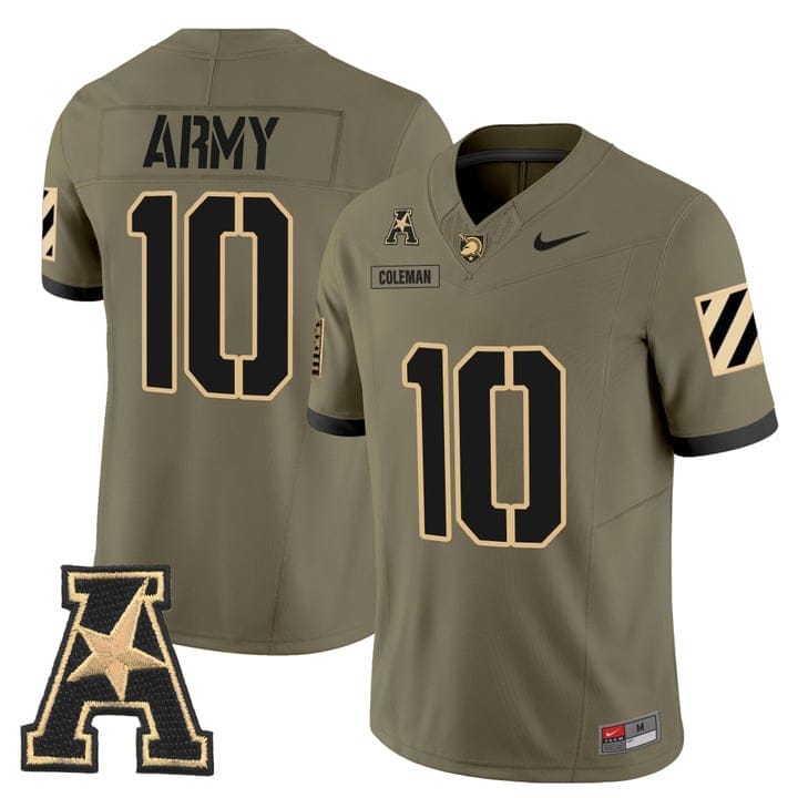 Dewayne Coleman Jersey #10 Army Black Knights 2025 Vapor Stitched - Image 4