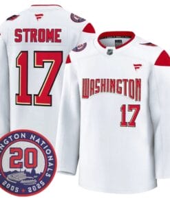 Dylan Strome Jersey #17 Washington Capitals 20th Anniversary Seasons Stitched