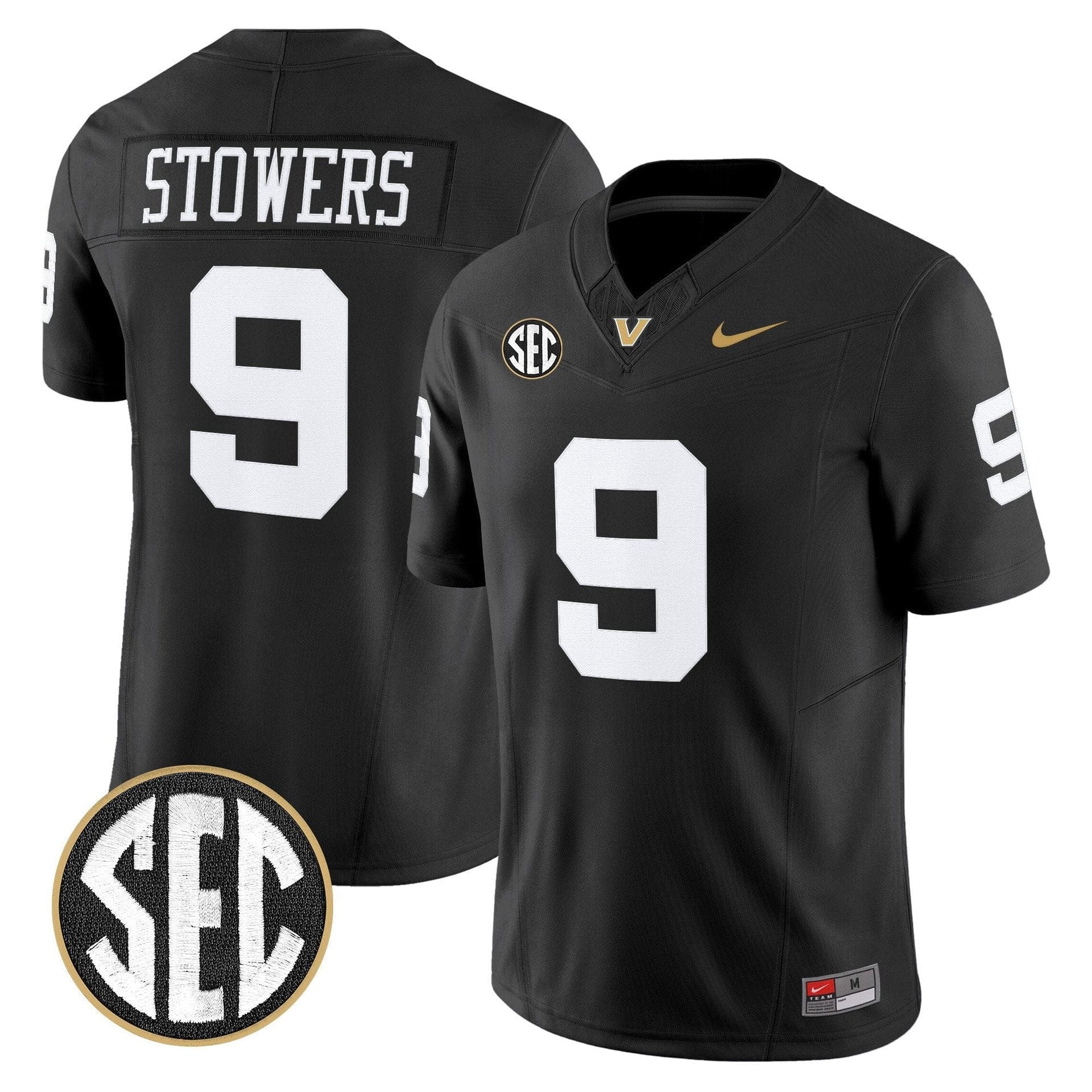 Eli Stowers Jersey #9 Vanderbilt Commodores 2025 Limited Stitched