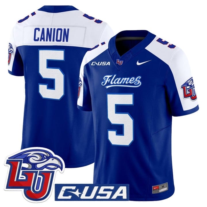 Elijah Canion Jersey #25 Liberty Flames 2025 Vapor Limited Stitched - Image 3