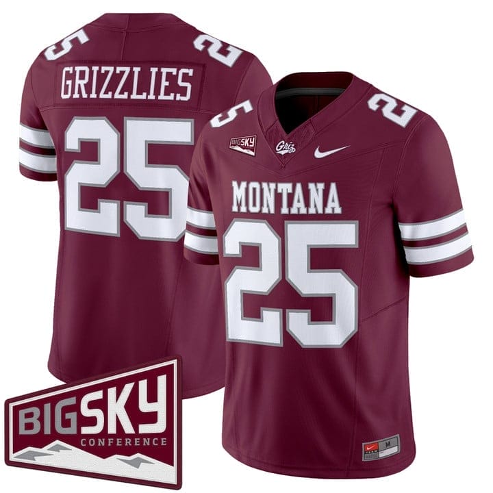 Grizzlies Jersey #25 Montana Grizzlies 2025 Vapor Limited Stitched Black Alter - Image 4