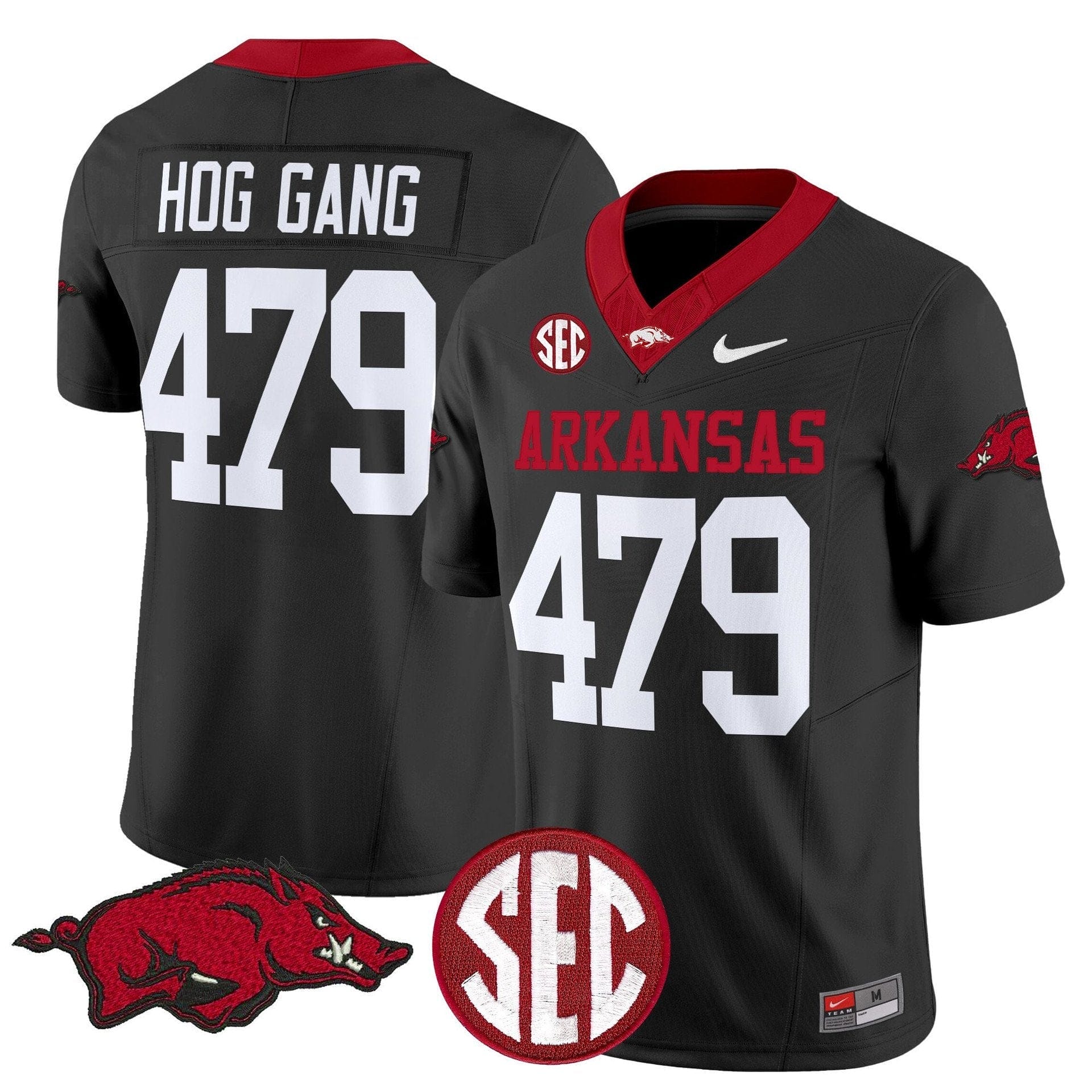 Hog Gang Jersey #479 Arkansas Razorbacks Limited Stitched