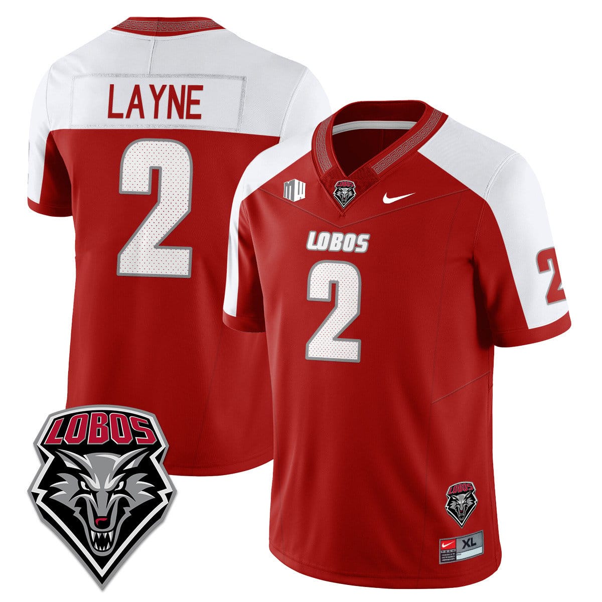 Jack Layne Jersey #2 UNM Lobo Football 2025 Stitched - Image 3