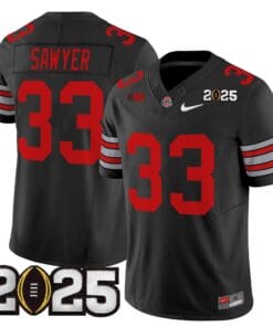 Jack Sawyer Jersey #33 Ohio State Heritage Stripe 2025 CFP Final Stitched
