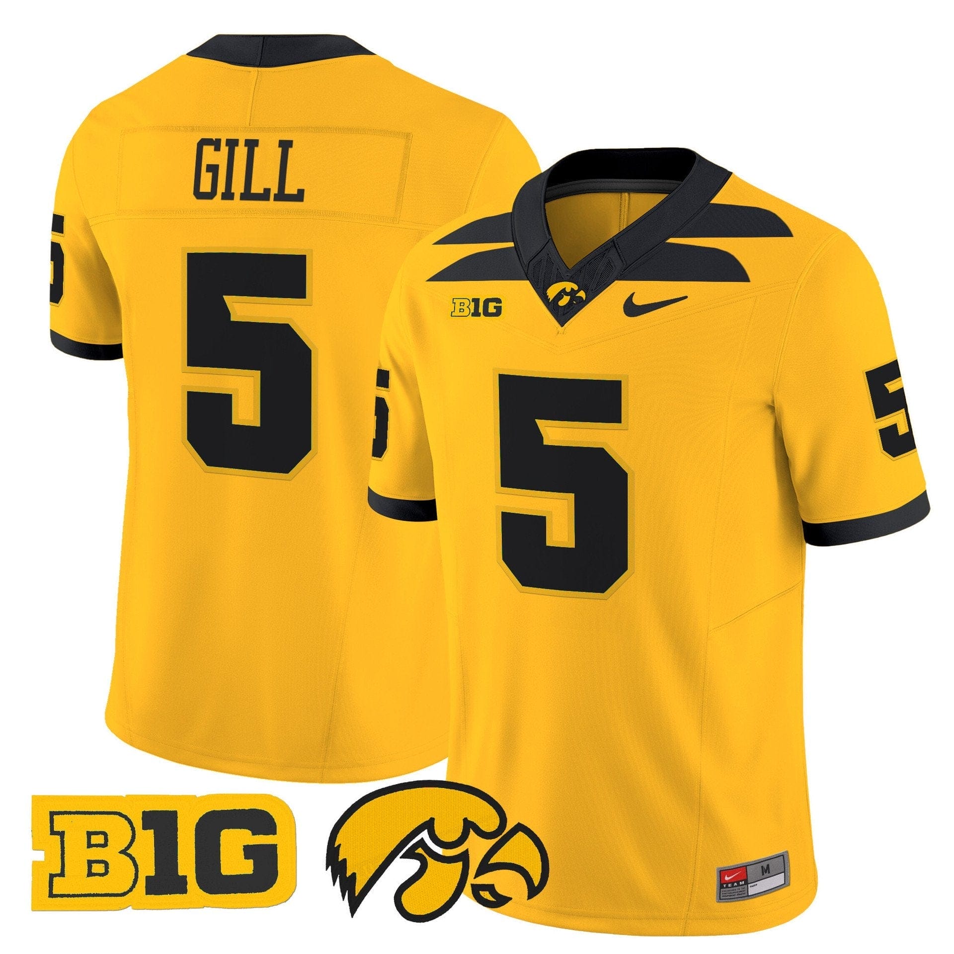 Jacob Gill Jersey #5 Iowa Hawkeyes 2025 Limited Stitched - Image 5