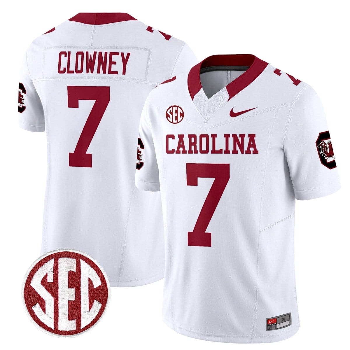 Jadeveon Clowney Jersey #7 Carolina 1980 Throwback Rebrand 2026 - Image 2