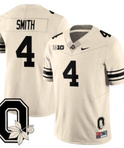 Alternative view of Jeremiah Smith Jersey #4 Ohio State Buckeyes 2025 Vapor Limited Stitched