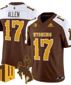 Alternative view of Josh Allen Jersey #17 Wyoming Cowboys 2025 Vapor Limited Stitched