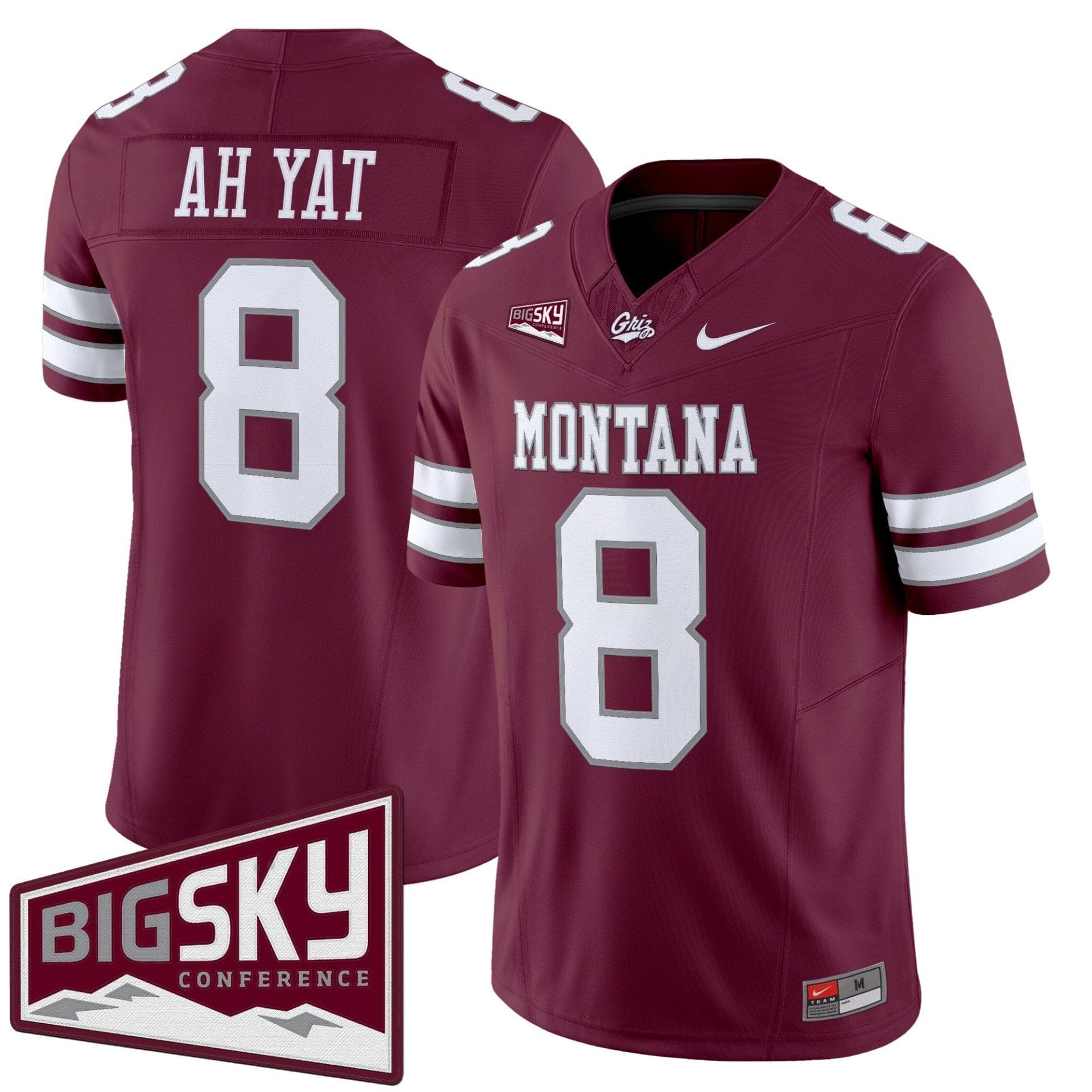Keali'i Ah Yat Jersey #8 Montana Grizzlies 2025 Vapor Limited Stitched Black Alter - Image 4