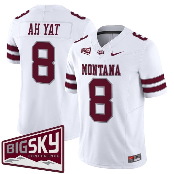 Keali'i Ah Yat Jersey #8 Montana Grizzlies 2025 Vapor Limited Stitched Black Alter - Image 5