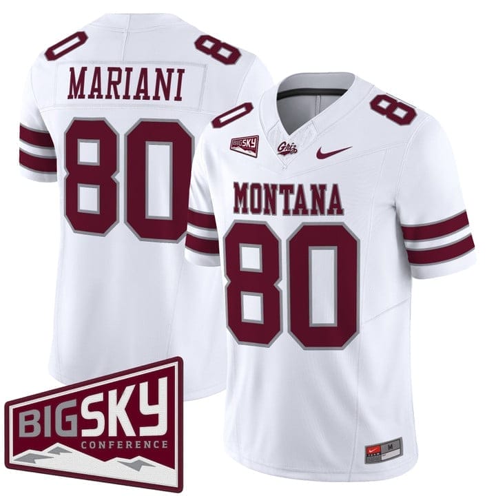 Marc Mariani Jersey #80 Montana Grizzlies 2025 Vapor Stitched Black Alter - Image 5