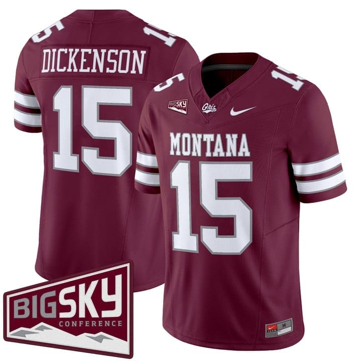 Dave Dickenson Jersey #15 Montana Grizzlies 2025 Vapor Stitched Black Alter - Image 4