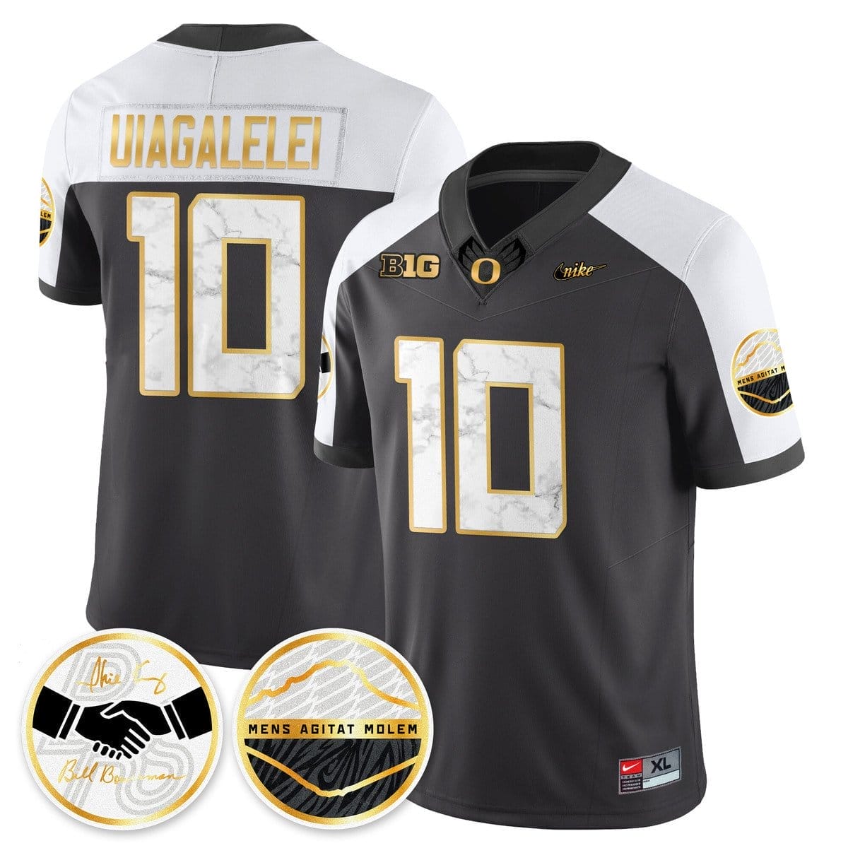 Matayo Uiagalelei Jersey #10 Oregon Ducks 2025 Shoe Duck Stitched - Image 3
