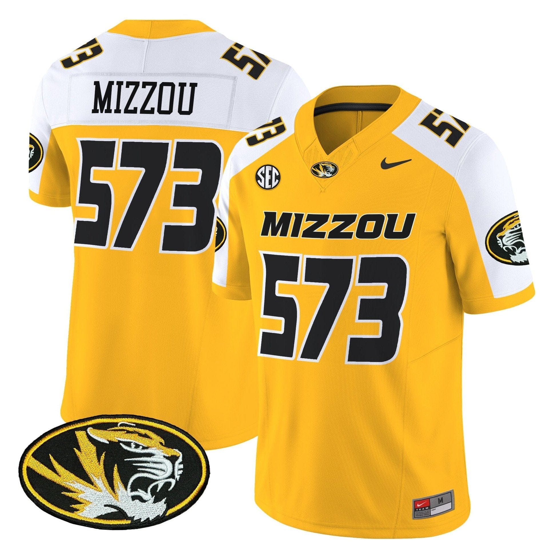 Mizzou Jersey #573 Missouri Tigers 2025 Vapor Limited Stitched - Image 4