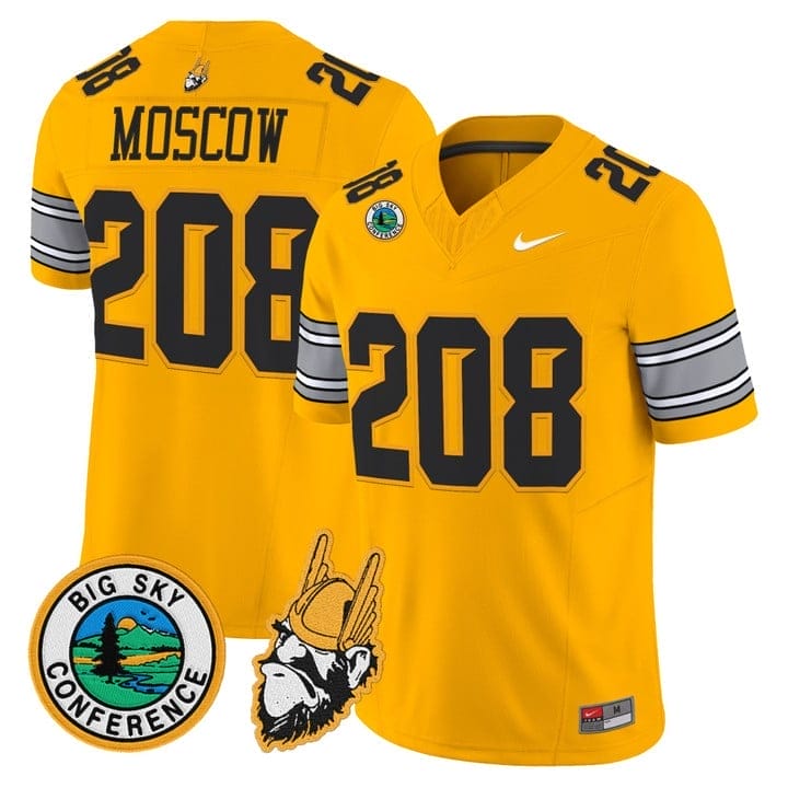 Moscow Jersey #208 Idaho Vandals 1975 Throwback Limited Stitched - Image 5