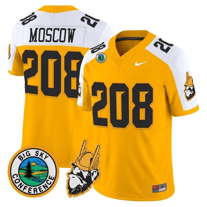Moscow Jersey #208 Idaho Vandals 1975 Throwback Limited Stitched - Image 4