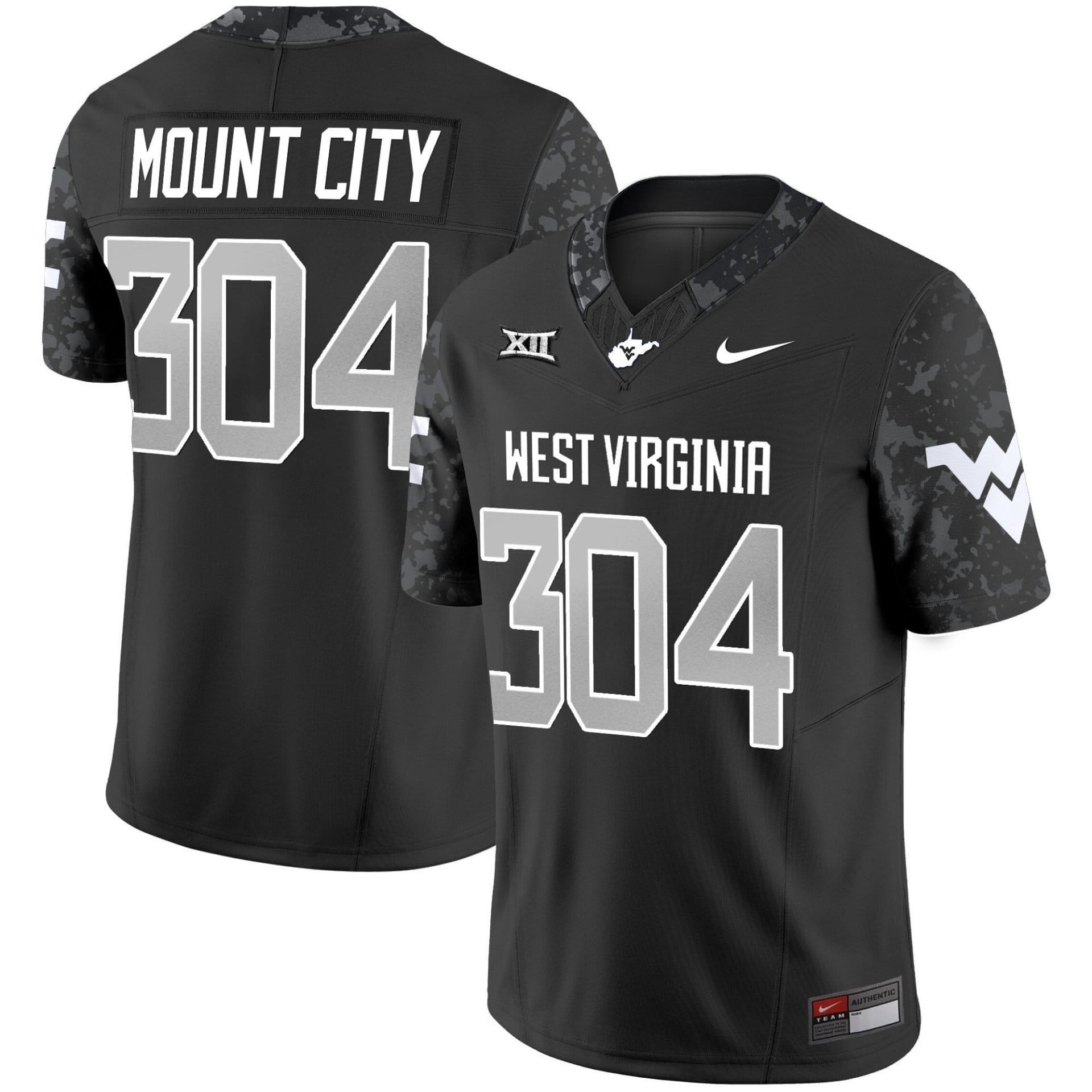 Mount City Jersey #304 West Virginia Mountaineers 2025 Stitched - Image 2