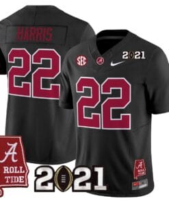 Najee Harris Jersey #22 Alabama 2021 CFP Championship Alabama Map