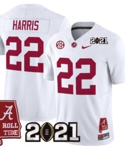 Alternative view of Najee Harris Jersey #22 Alabama 2021 CFP Championship Alabama Map