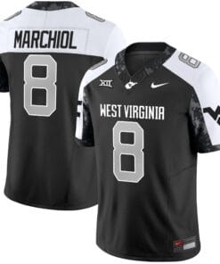 Nicco Marchiol Jersey #8 West Virginia Mountaineers 2025 Stitched