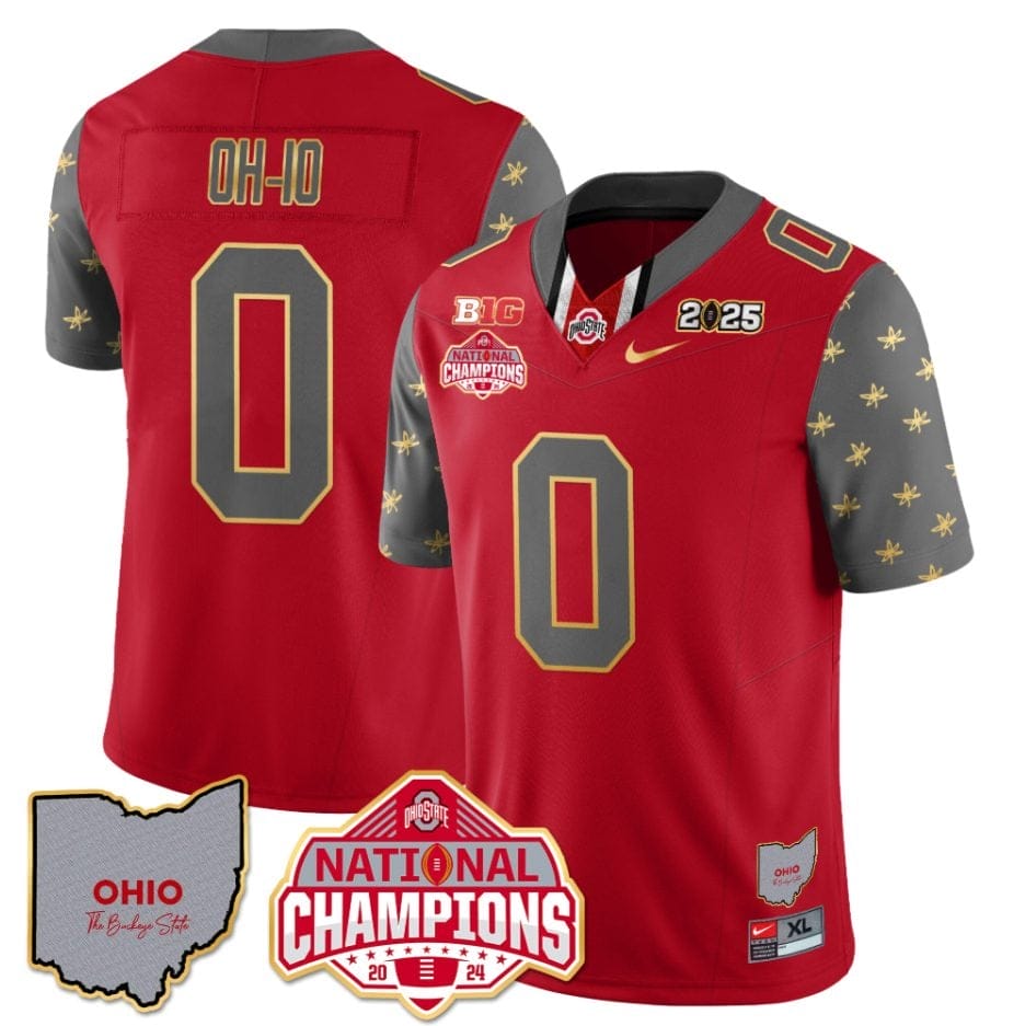 OH-IO Jersey #0 Ohio State National Champions 2025 Patch - Image 4