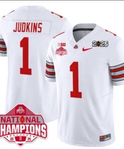 Alternative view of Quinshon Judkins Jersey #1 Ohio State 2025 CFP Patch National Champions